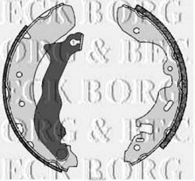BORG & BECK bbs6264 -  Комплект тормозных колодок
